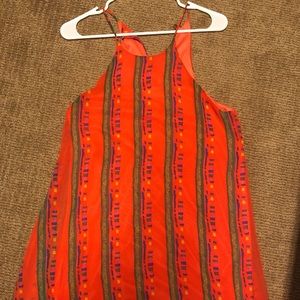 Orange “tribal print” Dress